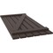 Ekena Millwork Americraft 6-Board (2 Batten) Wood Spaced Board-n-Batten Shutters w/ Z-Bar, ARW102SB623X77TBH, PR ARW102SB623X77TBH - alternate 3